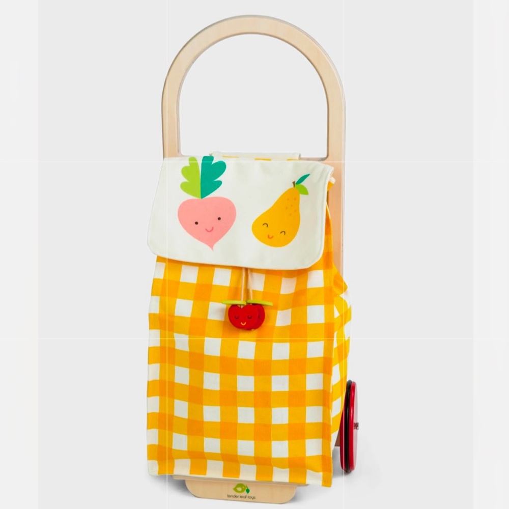 Tender Leaf Toys Pull Along Shopping Trolley